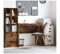 Desk Smoked Oak 90x40x76 cm Engineered Wood Compact Writing Table Ideal for Home