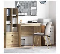 Desk Sonoma Oak 80x50x76cm Engineered Wood Compact Writing Table for Home Office