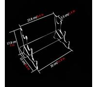 Desk Standing Drumstick Rack, Clear Acrylic Drum Stick Display Holder, Commercial Music Store Drumsticks Stand for Percussion Stick/Wands/Lightsabers Collection(Clear 3 tiers)
