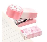 Desk Stapler - Cat Claw Small Cute Stapler - For Children - For Sewing 2-15 Sheets Office School Class Christmas Party Small Travel Students Children