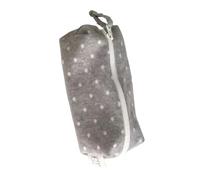 Desk Storage Pencil Pouch with Soft Fabric Exterior, Zippered Dotted Case for Pens Pencils Classroom Study Supply Zippered Pencil Case Fabric Pen Pouch Stationery Organizer Desk School Study Writing