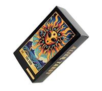 Desk Tarot Cards, Beginners Oracle Deck, 78-Card Divination Set with Durable Material, Tarot Cards with Portable Design, Oracles Deck for Men, Women, Friends & Entertainment Use