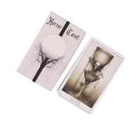 Desk Tarot Cards - Horror Oracle Deck for Insight Guidance | 78 Card Psychological Divination Set, Portable Coated Paper with Compact Size, Spiritual Forecasting Tools for Meditation Party Reading