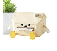 Desk Tissue Box Holder Modern Storage Organiser Set, Indoor Tissue Container Box Design, Desktop Multi Use Organiser Tray, Size 7.4 x 6.02 x 5.2 Inch Holder, Remote Eyeglass Pen Storage