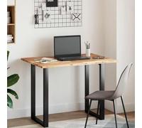 Desk Top Acacia Wood 120 x 70 x 2 cm Oil-Coated Robust Versatile for Office Home Office Workplace with Cable Duct and Ergonomic Accessories