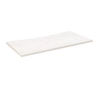 vidaXL Desk Top White 100x50x2.5 cm Solid Wood Pine, White