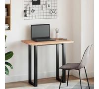 Desk Top Made of Solid Acacia Wood with Oil Coating 80 x 50 x 2 cm, Sturdy Table Top for Home Office, Office and Gaming, Versatile Combination with Frame and Accessories