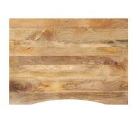 Desk Top Natural Solid Mango Wood 110x80x2.5 cm Rustic Finish Single Piece TopUK