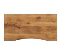 Desk top Solid Mango Wood Natural 140x50x2.5cm Rustic Curved Edge Tabletop Style