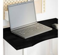 Desk top Solid oak dark brown 80x50x2.5cm Rectangular Worktop No pre-drilled 2pc