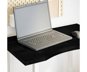 Desk top Solid oak dark brown 80x50x2.5cm Rectangular Worktop No pre-drilled 2pc