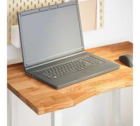 Desk top Solid Oak Light Brown 80x50x2.5cm Rectangular Sanded Varnish Easy Clean