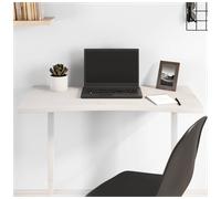 Desk Top Solid Pine Live Edge Unfinished White 80x40x2.5 cm Rustic Handmade Home
