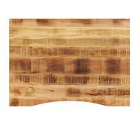 Desk top Solid Rough Mango Wood Natural 100x80x2.5cm Rustic Curved Edge Handmade