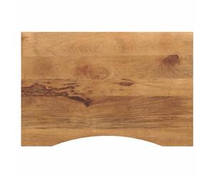 Desk Top Solid Rough Mango Wood Natural 90x50x2.5cm Rustic Work Surface for PCs