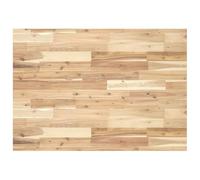 Desk Top, Untreated Solid Acacia Wood, 100 x 70 x 4 cm, Rectangular for Home Office, Workplace with Cable Duct and Organiser for Ergonomic Order