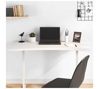 Desk top White 100x50x2.5 cm Solid Pine Wood Live Edge Rustic Work Surface Top