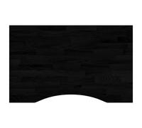 vidaXL Desk Top Dark Brown 80x50x2.5 cm Solid Wood Oak Rectangular