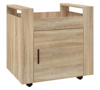Desk Trolley Engineered Wood Office Under Storage Trolley Multi Colours vidaXL