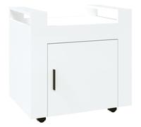 Desk Trolley Engineered Wood Office Under Storage Trolley Multi Colours vidaXL