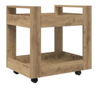 Desk Trolley Engineered Wood Under Desk Storage Trolley Multi Colours vidaXL