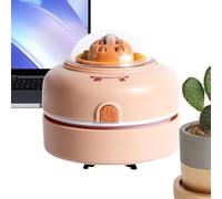 Desk Vacuum - 3.15in Capybara Small Desktop Cleaner for Keyboard, Car Interior with Powerful Pocket Duster, Table Vacuum for Office, Dorm, Home, PP Material, Portable Usee