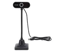 Desk Webcam with Omnidirectional Microphone, Noise Reduction, 1080P Web Camera, Wide View Angle USB Computer Camera for PC Laptop Conferencing Streaming Gaming