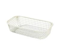 Desk wire basket for sundries made of iron, suitable for office and student use to maintain a neat and organized workspace (Yellow)