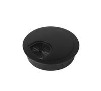 Desk Wire Hole Cover Plate 50/53/60mm Round Decorative Grommet Black(Brushed Color,5pcs,60mm)
