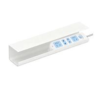 Desk Wire Organizer, Desk Wire Organizer with Mounting Hardware, Phone Charger Router Storage, Clutter-Free Workplace Solution, Management Cable Tray for High-Capacity Office Accessory