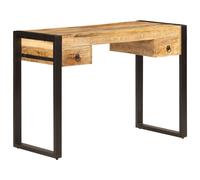 Desk with 2 Drawers Computer Table Writing Desk Office Study Table vidaXL