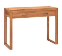 Desk with 2 Drawers Recycled Teak Wood Writing Study Work Console Table vidaXL