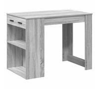 Desk with Drawer and Shelf Writing Table Study Desk Engineered Wood vidaXL