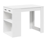 Desk with Drawer and Shelf Writing Table Study Desk Engineered Wood vidaXL