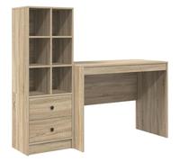 Desk with Drawer with Shelf with Storage 2 pcs Office Modern Home Setup vidaXL