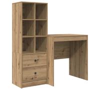 Desk with Drawer with Shelf with Storage 2 pcs Office Modern Home Setup vidaXL