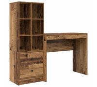Desk with Drawer with Shelf with Storage 2 pcs Office Modern Home Setup vidaXL