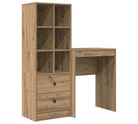 vidaXL Desk Sonoma Oak 105.5 x 34 x 127 cm 2 pcs, Brown