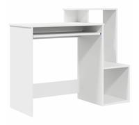 vidaXL Desk with Drawer White 106 x 41 x 88.5 cm Engineered Wood