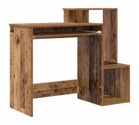 vidaXL Desk with Drawer Old Wood 106 x 41 x 88.5 cm Engineered Wood