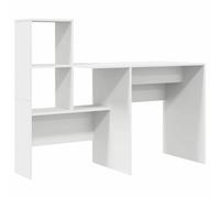 vidaXL Desk with Drawer White 131.5 x 50 x 106.5 cm Engineered Wood