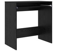 vidaXL Desk with Drawer Black Oak 77.5 x 43 x 79 cm Engineered Wood