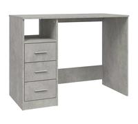 Desk with Drawers Concrete Grey Engineered Wood Writing Standing vidaXL