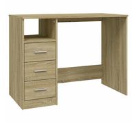 Desk with Drawers Engineered Wood Standing Desk Furniture Multi Colours vidaXL