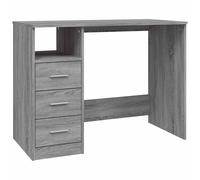 (grey sonoma) vidaXL Desk with Drawers Engineered Wood Standing Desk Furniture Multi Colours
