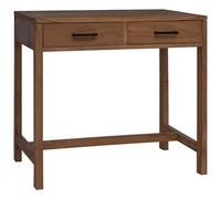 Desk with Drawers with Drawer Natural Solid Teak Wood Wooden Table Work vidaXL