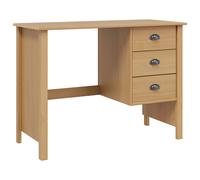 Desk with Drawers with Drawer with Storage Solid Pine Wood Home Office vidaXL