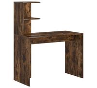 Desk with Shelf with Storage Engineered Wood Computer Home Office Study vidaXL