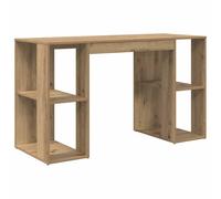 Desk with Shelf with Storage Engineered Wood Computer Home Office Table vidaXL