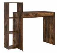 vidaXL Desk Smoked Oak Engineered Wood 100 x 40 x 90 cm, Brown